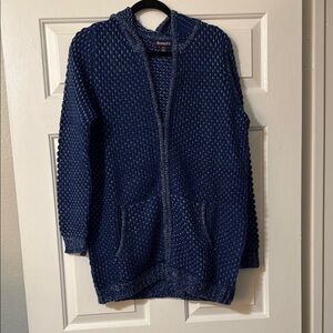 Roaman's Navy Blue Women's Cardigan Sweater